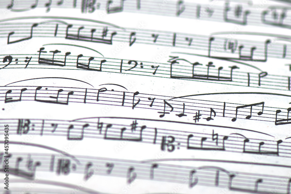 Fototapeta premium Detail of musical score