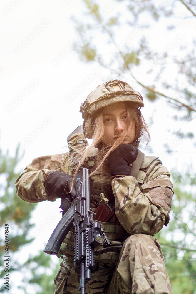 Female serviceman