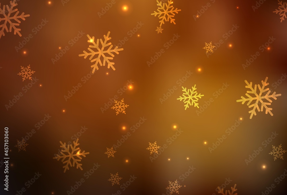 Dark Orange vector template in carnival style. Dark Orange vector template in carnival style.