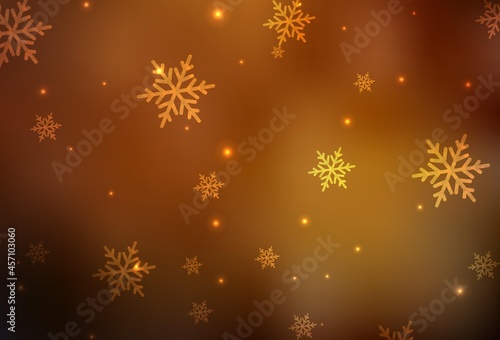 Dark Orange vector template in carnival style.