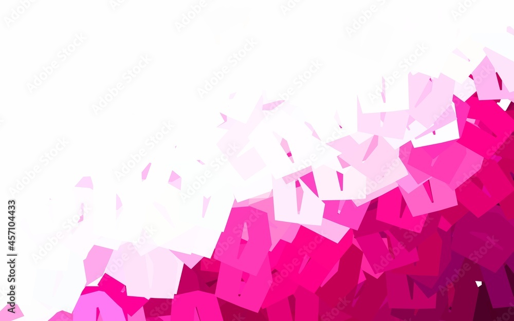 Light Pink vector layout with hexagonal shapes. Light Pink vector layout with hexagonal shapes.