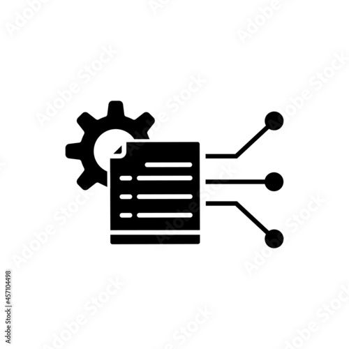 Document vector icon set. technical documentation illustration sign collection. manual symbol.