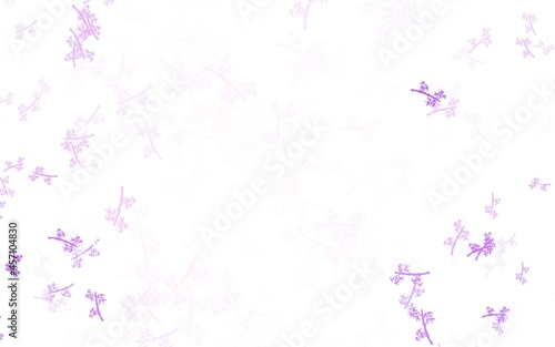 Light Purple vector natural artwork with branches.