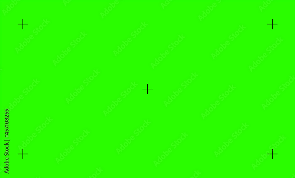 Green screen chroma key background tracking marker. Greenscreen