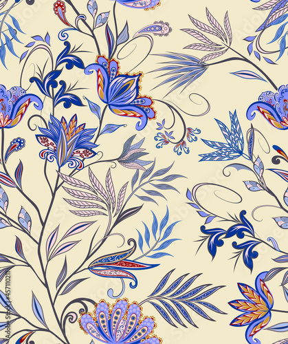 Seamless pattern in ethnic traditional style.