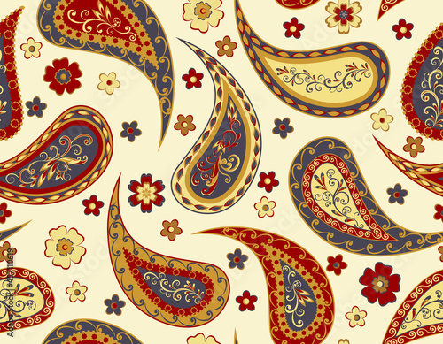 Seamless pattern in ethnic traditional style.