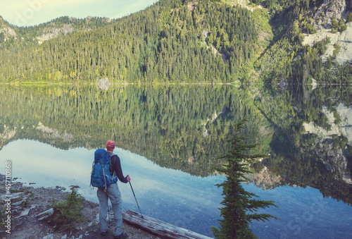 Mountains lake