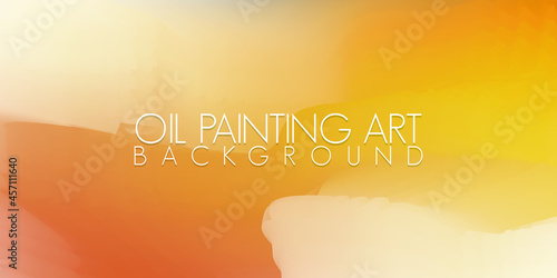 Soft Warm Oil Painting Artistic Texture Background. Artwork Backdrop Design Banner Template.