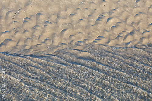 Sand and water patterns very dramatic and artistic with  wonderful textures