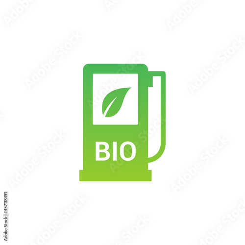 Biofuel vector gas icon. Greenhouse ethanol bio fuel