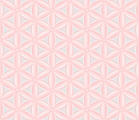 Rideaux Rose clair patrons background with flower ornament, seamless pattern  © mtmmarek