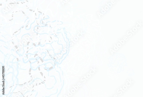 Light BLUE vector background with circles, curves.