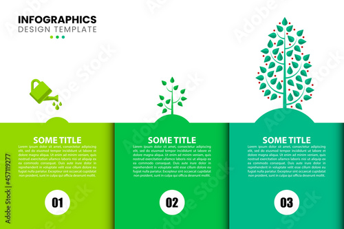 Infographic design template. Creative concept with 3 steps