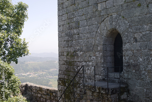 Vista do interior de um castelo, Povoa de Lanhoso Portugal photo