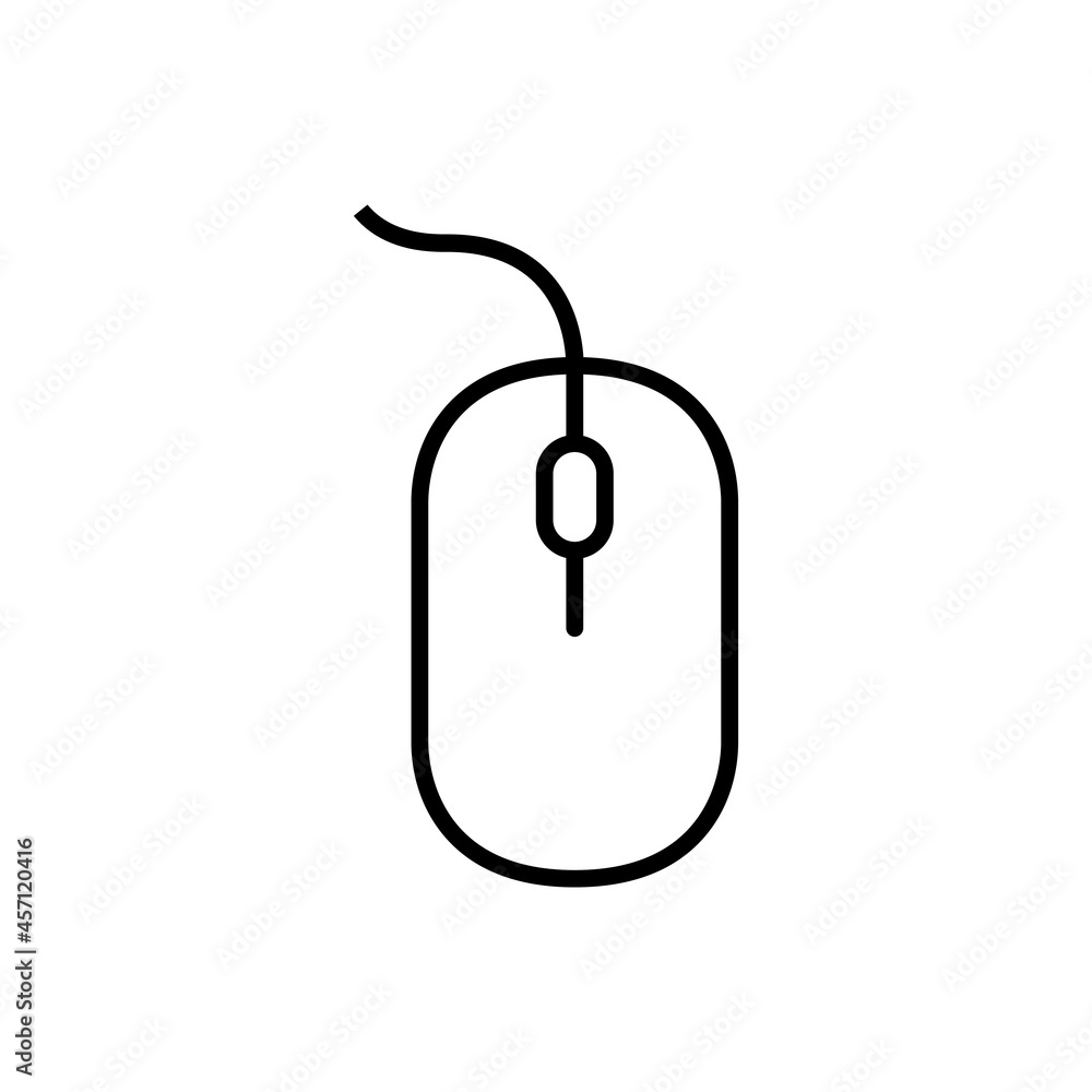 Mouse vector icon. PC illustration sign. computer symbol. device logo or mark. Mouse vector icon. PC illustration sign. computer symbol. device logo or mark.