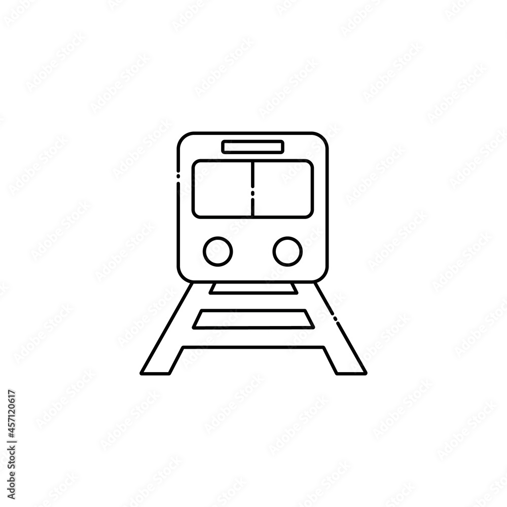 Train icon. Modern Transportation sign Isolated on white background. Train icon. Modern Transportation sign Isolated on white background.