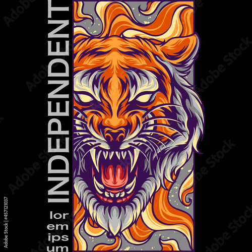 Tiger Head Modern Design