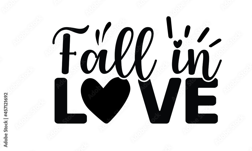 Obraz premium Love SVG Quotes Design Template