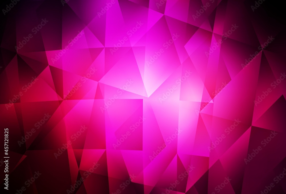 Dark Pink vector triangle mosaic background. Dark Pink vector triangle mosaic background.