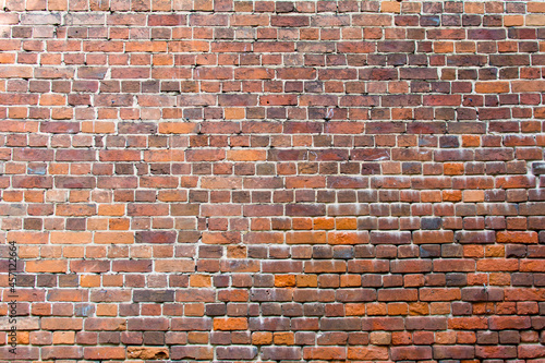 Yaroslavl. Russia. September 20, 2020. Red brick wall in loft style for background.