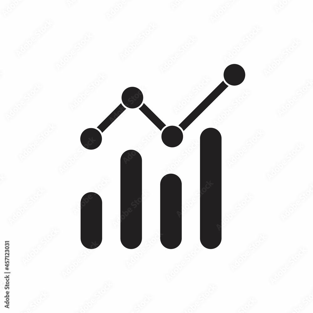 Analytics icon design template isolated illustration Analytics icon design template isolated illustration