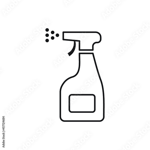 Premium Icon on Anti-Bacterial Alcohol Agent, Sanitizer.