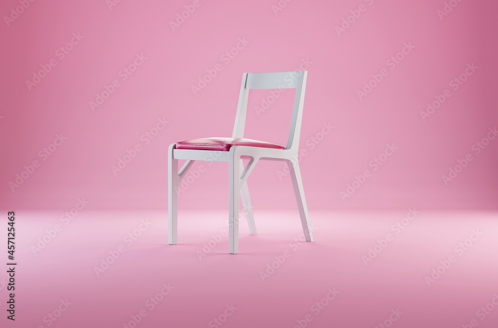 3d render,pink chair in the room 3d render,pink chair in the room