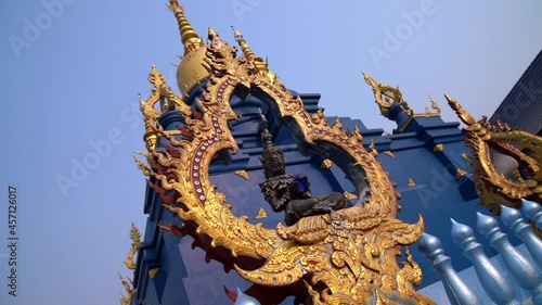 Suea Ten Temple, Blue Temple Chiang Rai, Thailand photo