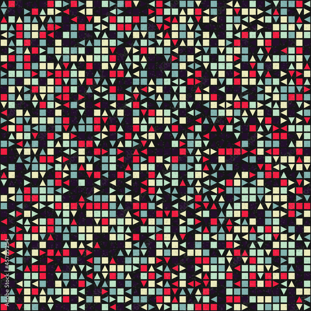 Fototapeta premium Abstract Geometric Pattern generative computational art illustration