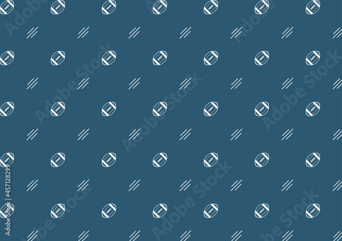 Rugby ball icon vector. Rugby ball pattern wallpaper.