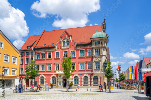Rathaus, Mindelheim, Bayern, Deutschland 