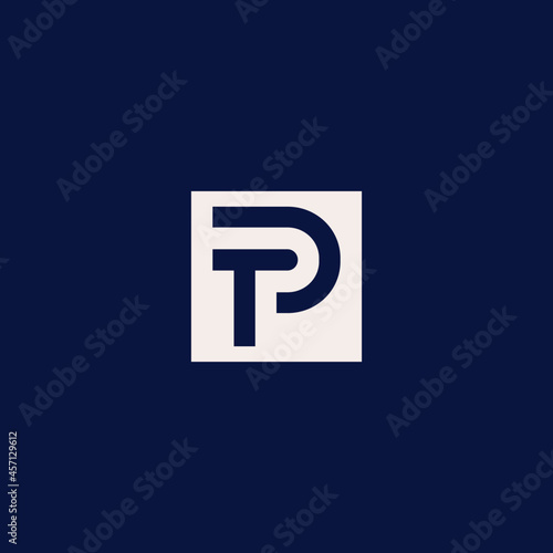 initial letter tp t p monogram logo design. minimal vector graphic alphabet symbol template.