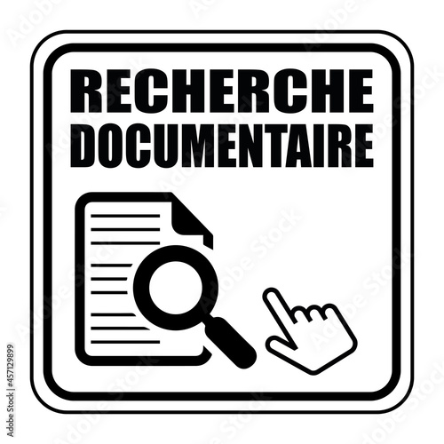 Logo recherche documentaire.