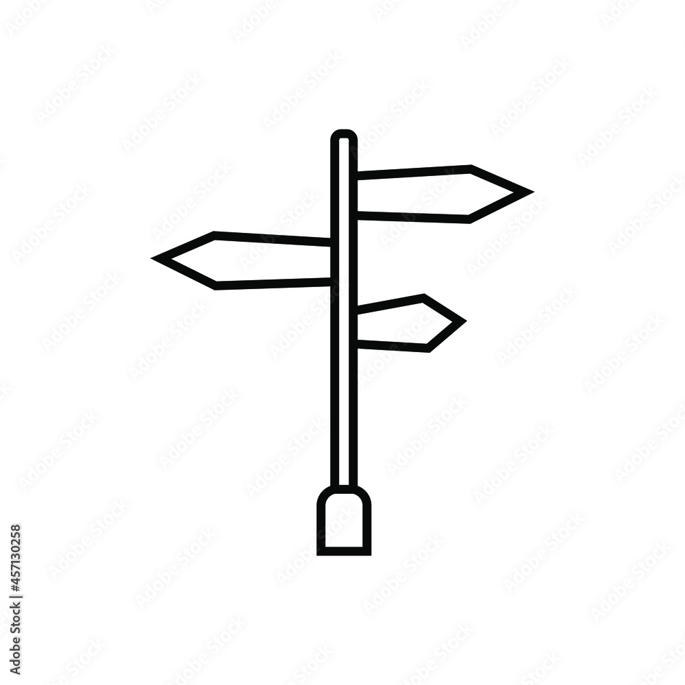 Direction board icon vector set. pointer illustration sign collection. route symbol. Direction board icon vector set. pointer illustration sign collection. route symbol.