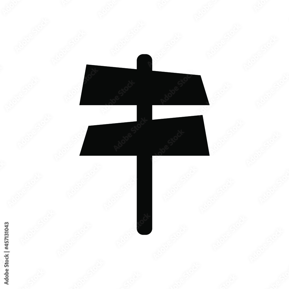 Fototapeta premium Direction board icon vector set. pointer illustration sign collection. route symbol.