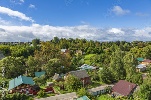 Wallpaper Mural Panoramic view from the hill to the old part of the city. Mozhaysk, Russia Torontodigital.ca