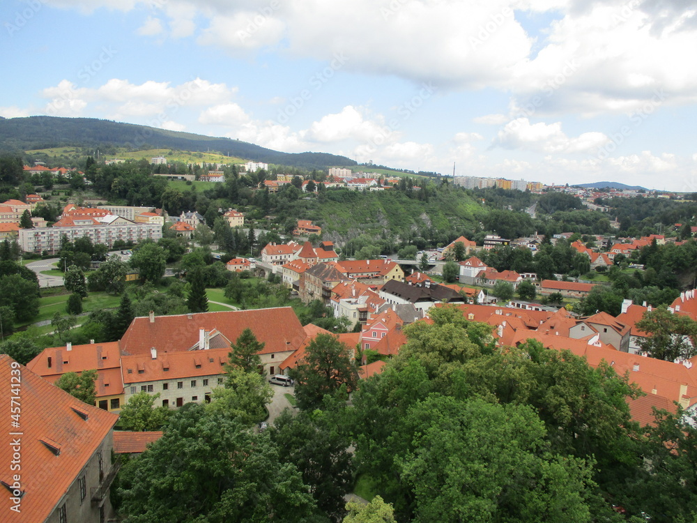 View of the northern part of Cesky Krumlov