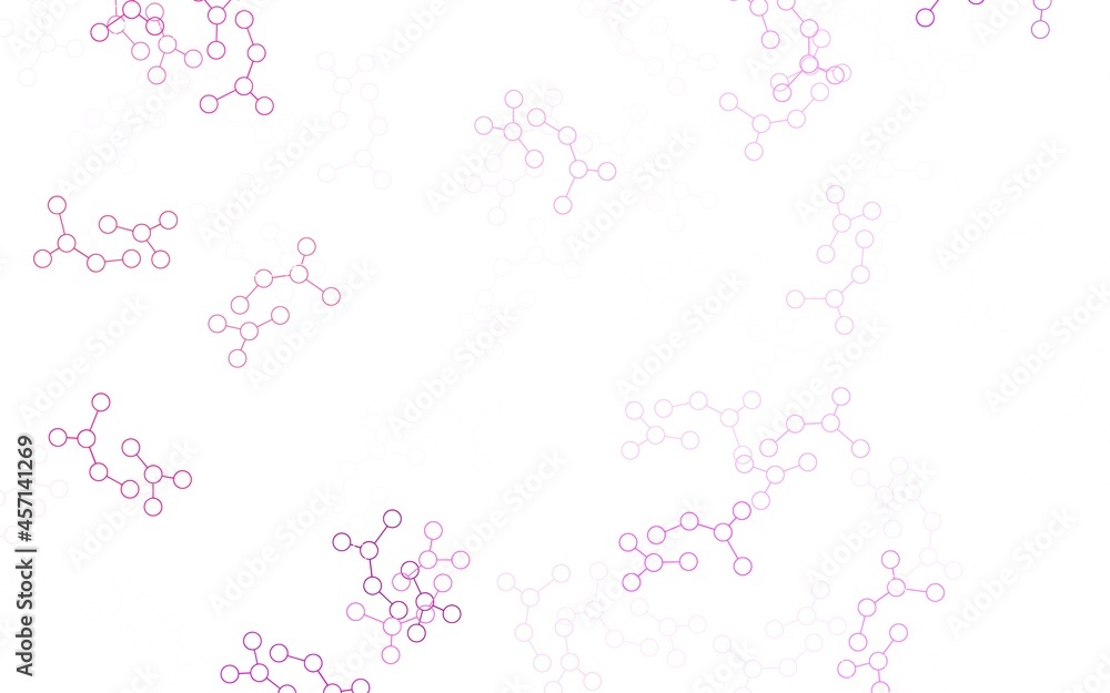 Light Purple vector pattern with artificial intelligence network.