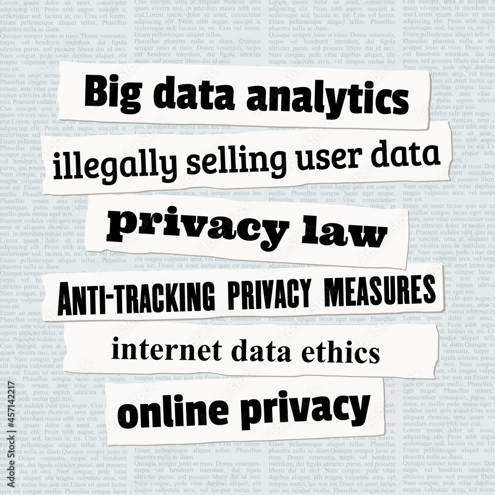 Online privacy newspaper headlines