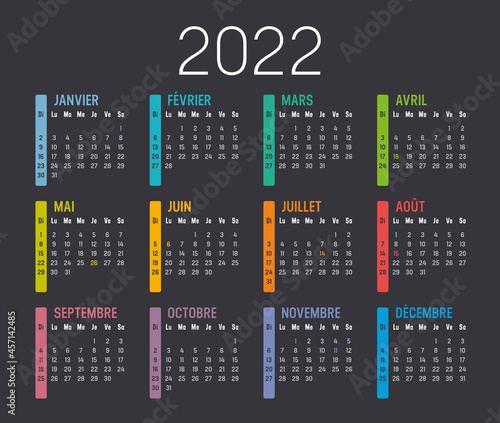 Calendrier Agenda 2022