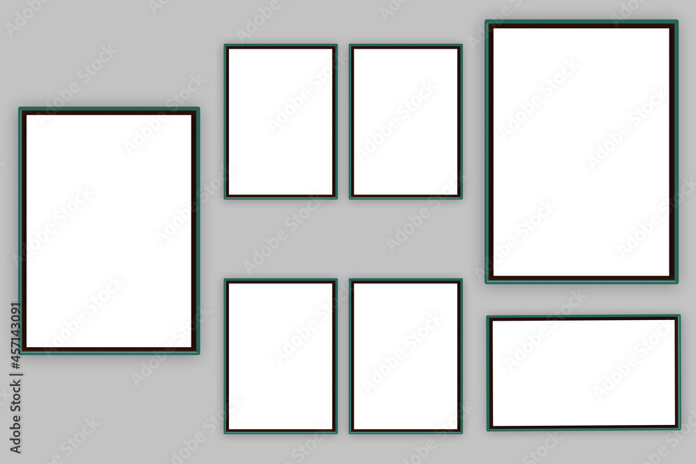create photo frames on a white background create photo frames on a white background