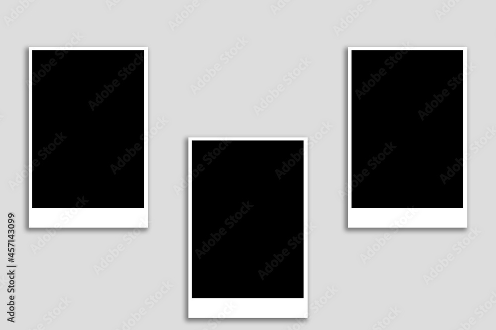 create photo frames on a white background create photo frames on a white background