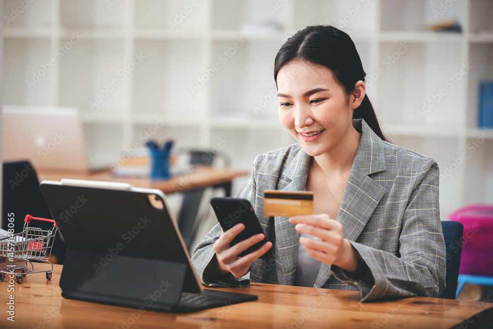 businesswoman working in office businesswoman working in office