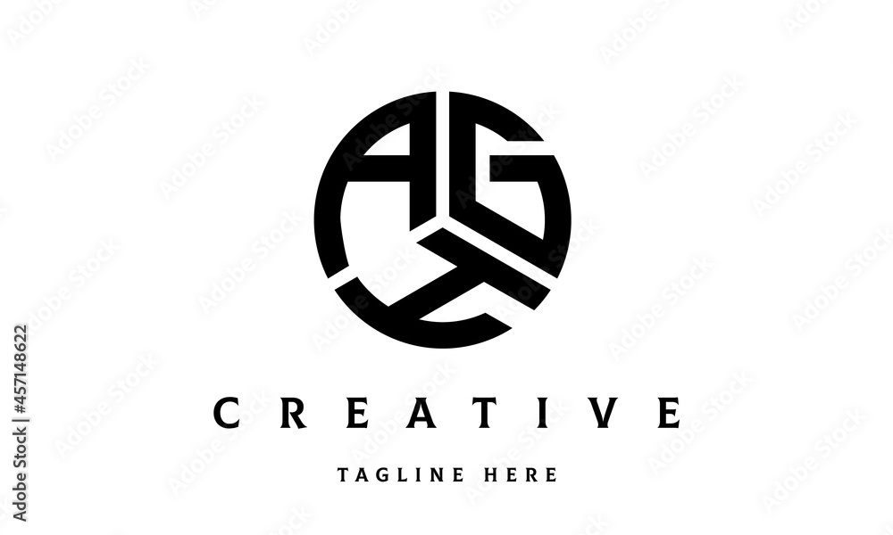 AGH circle three letter logo AGH circle three letter logo