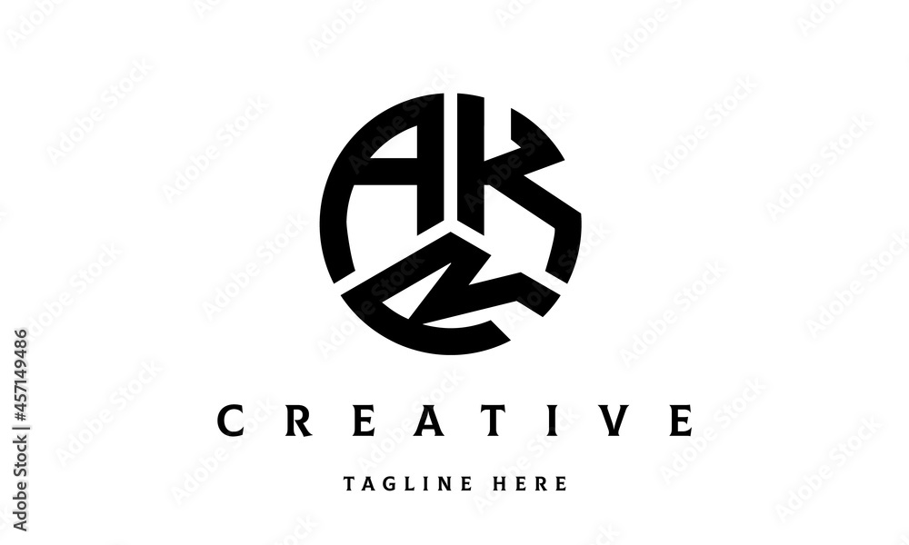 AKR circle three letter logo AKR circle three letter logo
