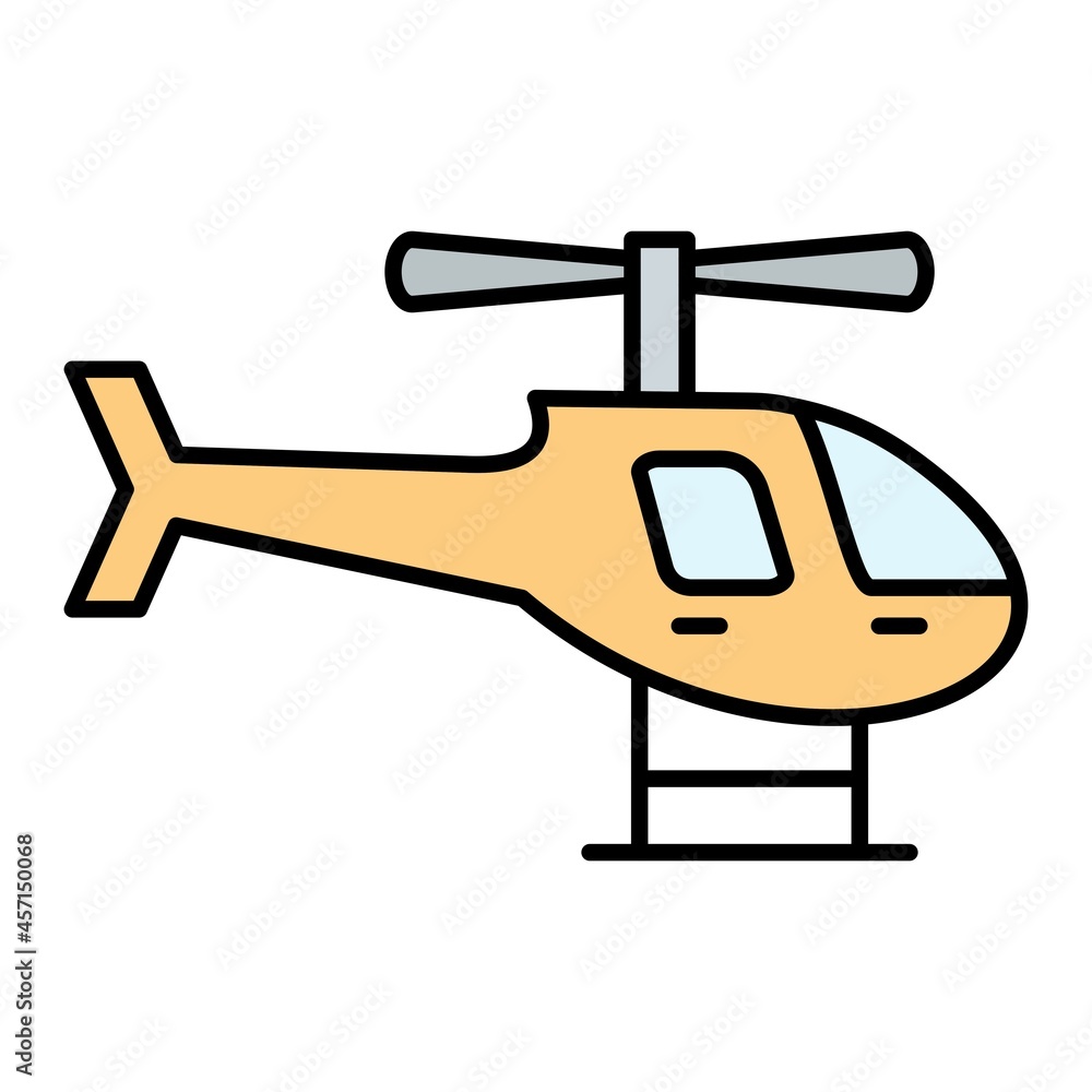 Vector Helicopter Filled Outline Icon Design Vector Helicopter Filled Outline Icon Design