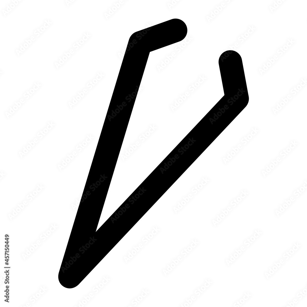 Vector Tweezers Glyph Icon Design Vector Tweezers Glyph Icon Design