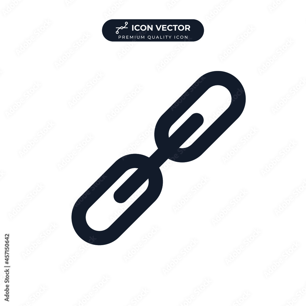 Link icon symbol template for graphic and web design collection logo vector illustration Link icon symbol template for graphic and web design collection logo vector illustration