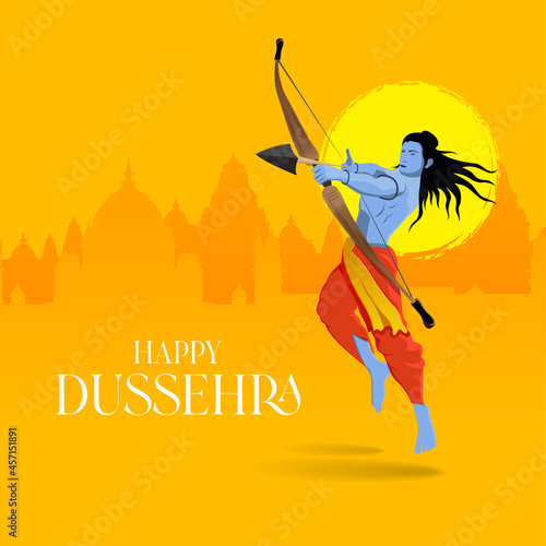 Lord Ram Dussehra Ram Navami Vector