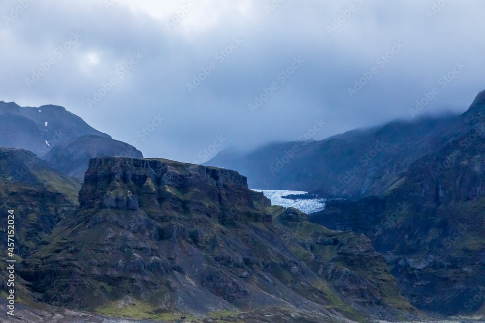 dramatic and moody sky on the glaciers of Vatnajokull National Park in Iceland dramatic and moody sky on the glaciers of Vatnajokull National Park in Iceland